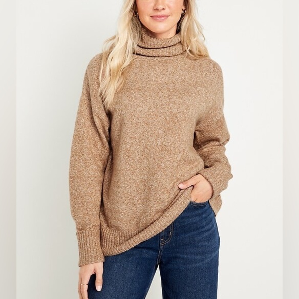 NWT Old Navy Turtleneck Sweater Brown Size Small